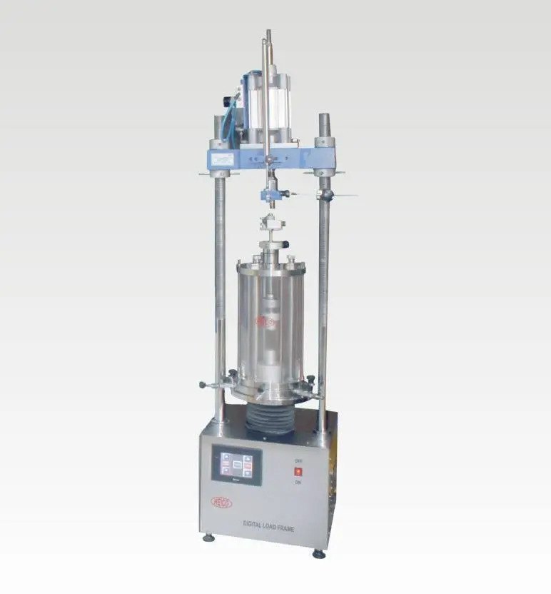 Blue Mild Steel PNEUMATIC CYCLIC CUM STATIC TRIAXIAL TEST SYSTEM, For Industrial, Automation Grade: Automatic