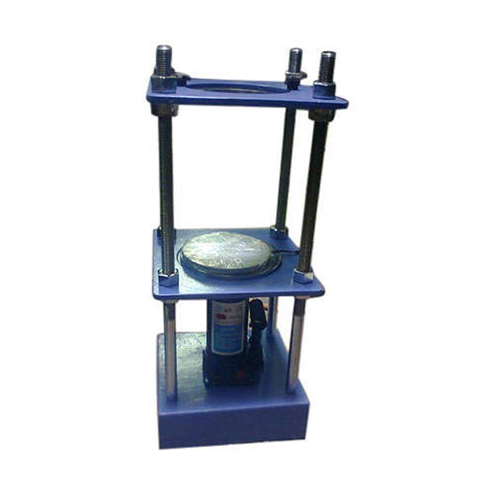 Powder Coated Blue Universal Extruder Frame Hydraulic, For Soil Testing, Automation Grade: Manual