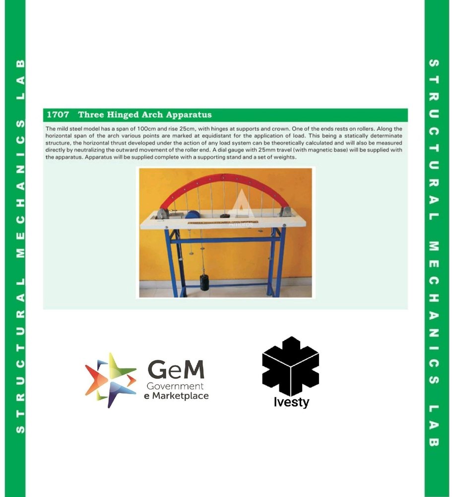 Three Hinged Arch Apparatus