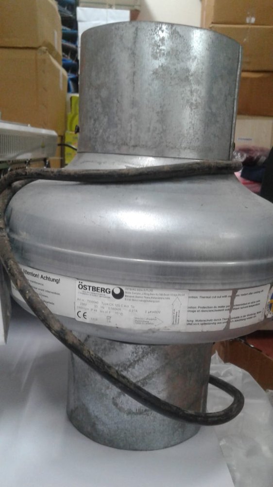 Electric Circular Duct Inline Fan, 2465 Rpm, Capacity: 940 Cfm