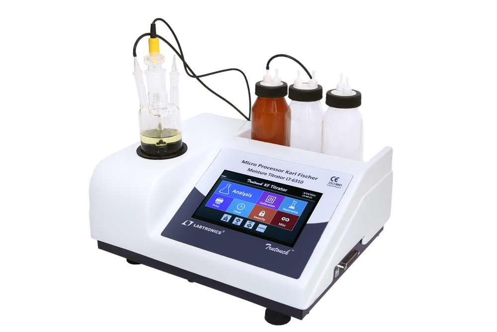 FIBER Touch Screen Microprocessor K.F Moisture Titrator, For Laboratory Use, Model Name/Number: LT-6310
