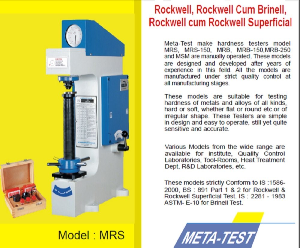 Analog Rockwell Hardness Tester, 1 HRC, 430*220