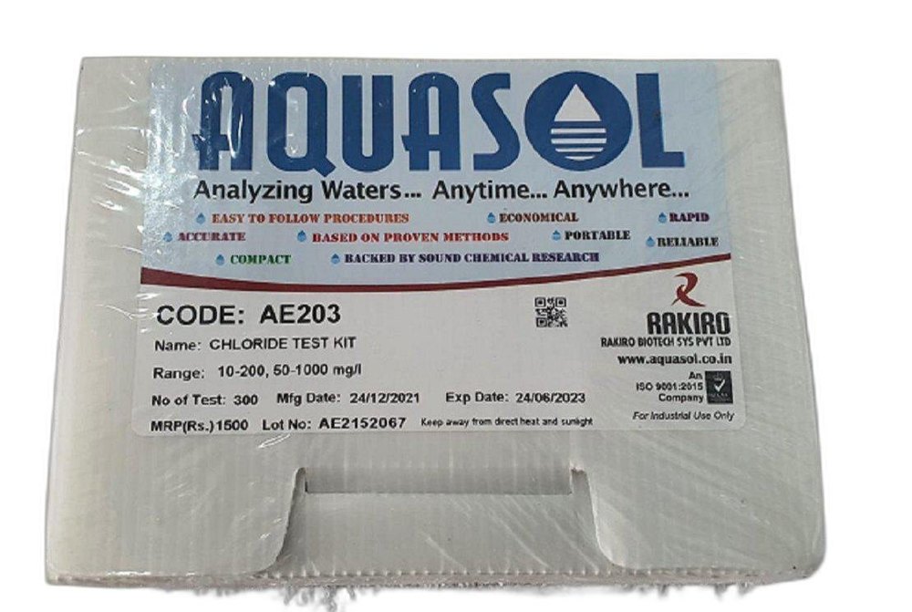 Compact AQUASOL CHLORIDE TEST KIT, For Water Cloride Testing, Packaging Type: Box