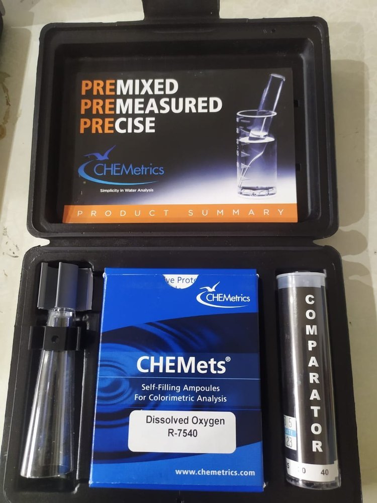 Chemetrics K-7540 Colorimetric Dissolved Oxygen Test Kit , 0 to 40 pph, For Analytical Use Only, Packaging Type: Box