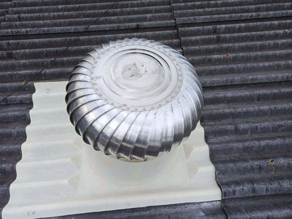 Alluminium, FRP Non Power Driven 21inch Aluminium Ventilator With FRP Base, For Commercial