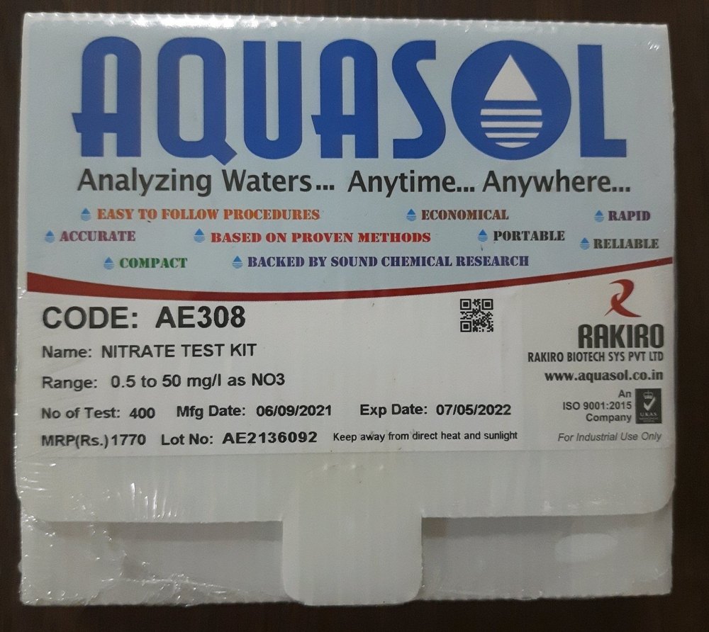 Aquasol Colour Comparison Nitrate Water Test Kit, Packaging Type: Box