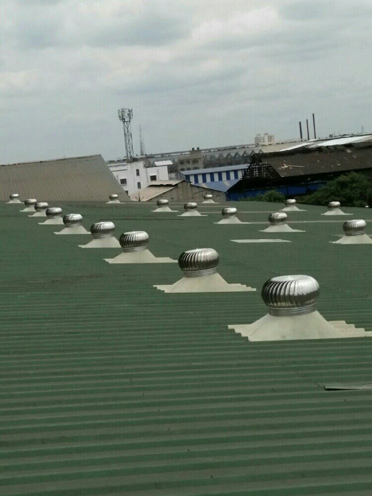 Aluminum Wind Driven Turbo Ventilator Motorized With Fiber Base, For Commercial