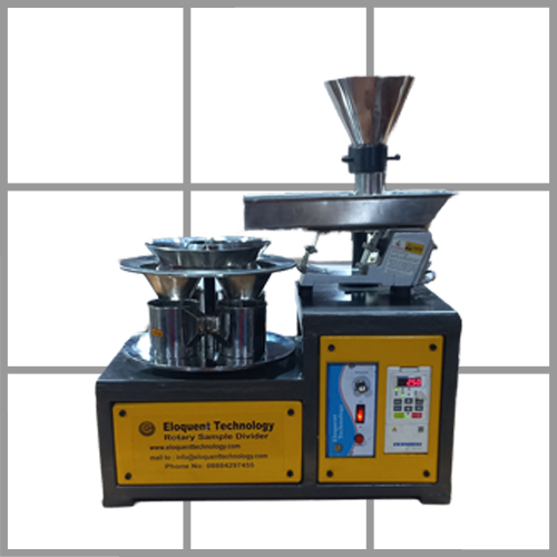 Semi-Automatic Laboratory Rotary Sample Divider, SS 304, Single Phase