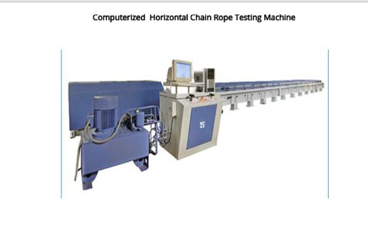Horizontal Chain And Rope Testing Machine