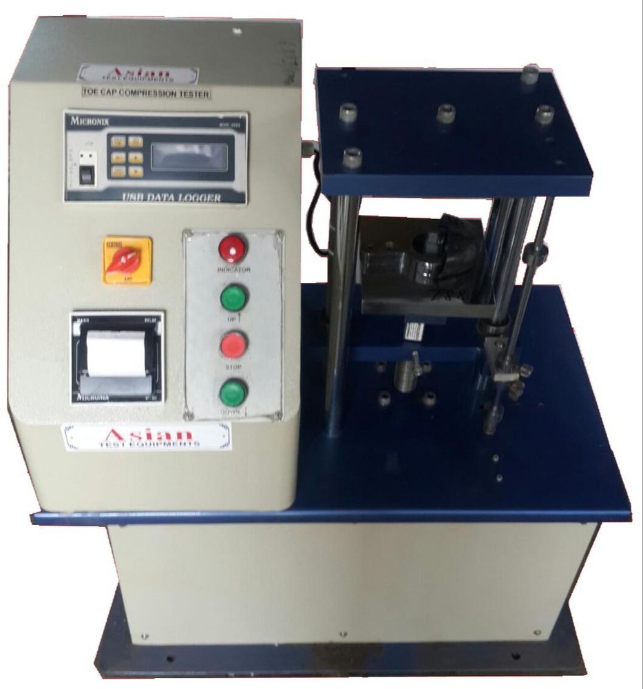 Digital Blue Toe Cap Compression Tester, For Laboratory, Packaging Type: Wooden Box