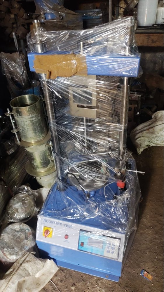 Table Top Digital Unconfine Test Apparatus, 0.01*0.25mm, Capacity: 50 Kn