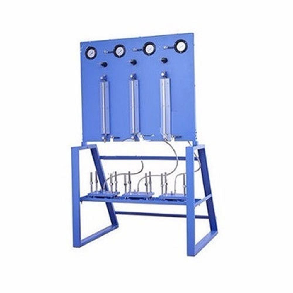 Powder Coated Stainless Steel Three Cell Model Permeability Apparatus, Capacity: 1 Ton, 220 V