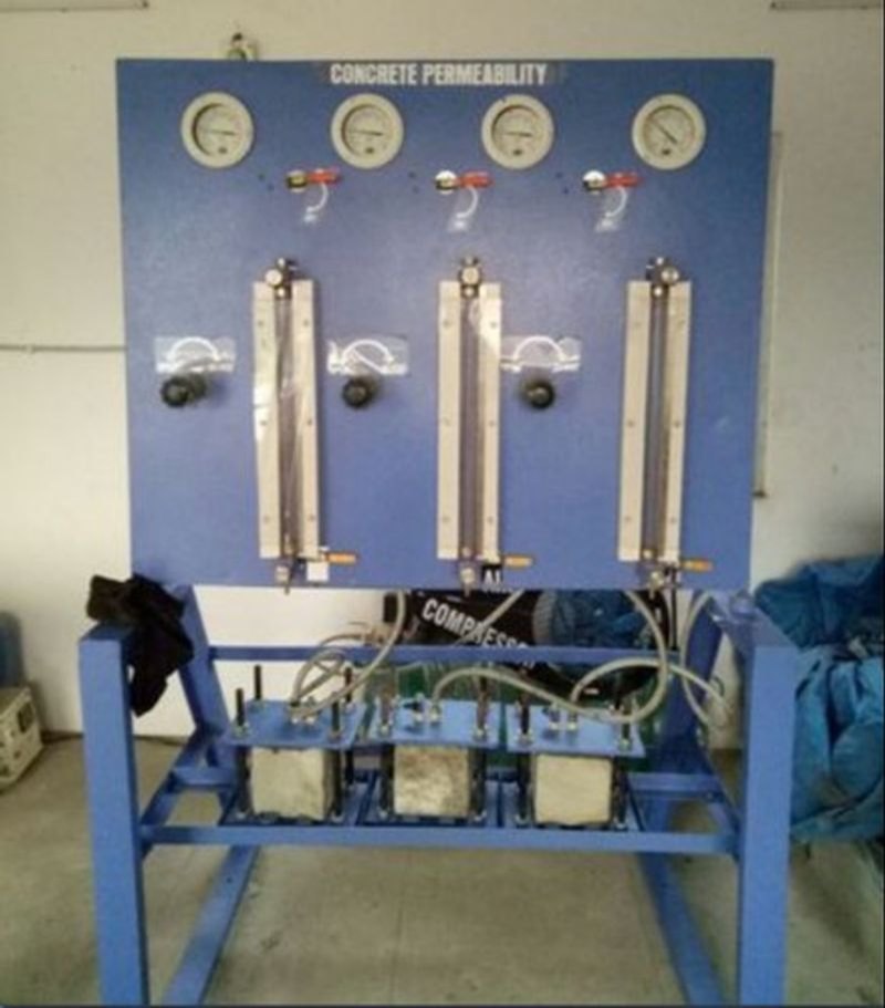 Cast Iron Concrete Permeability Apparatus, Capacity: 0 - 15kg/cm Sq, 220