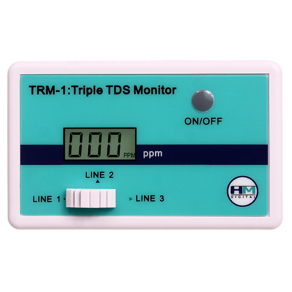 0-9990 Ppm Triple Inline TDS Monitor, +-2%, Model Name/Number: TRM-1