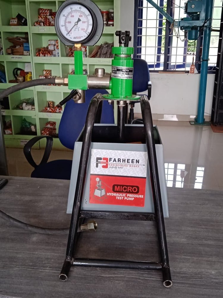 Mild Steel Black Manual Water Pressure Testing Machine