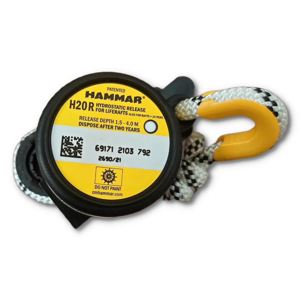 Steel Black and Yellow H-20 Hydrostatic Release Unit For Life Raft Hammar, For Industrial