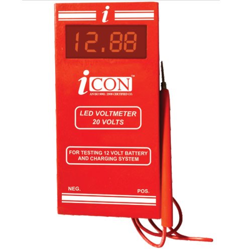 Icon 0V-20V LED Voltmeters, For Industrial, Voltage: 12