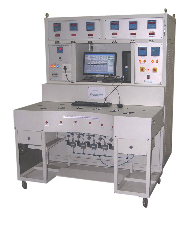 Digital White MCB Thermal Calibration and Verification Test Bench, For Laboratory, Packaging Type: Wooden Box