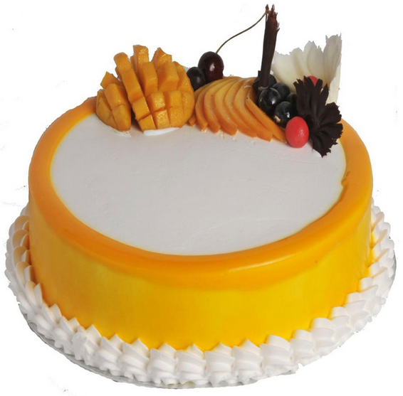 Round Mango Delight Cake