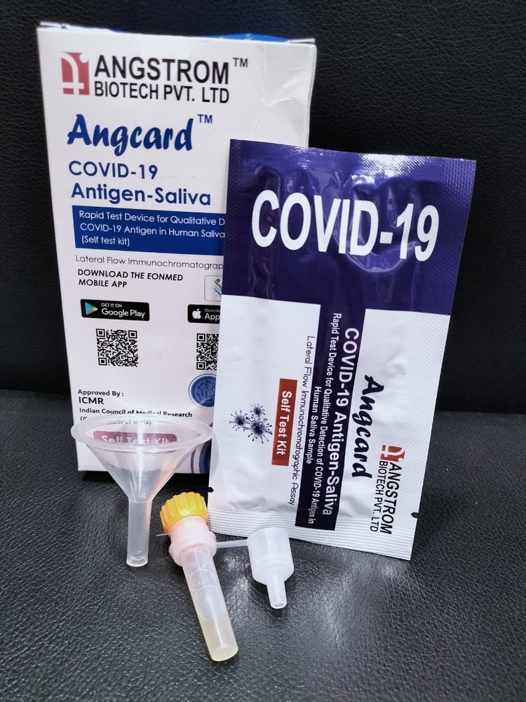 Angcard Blue Angstorm saliva test Kit, Packaging Type: Box