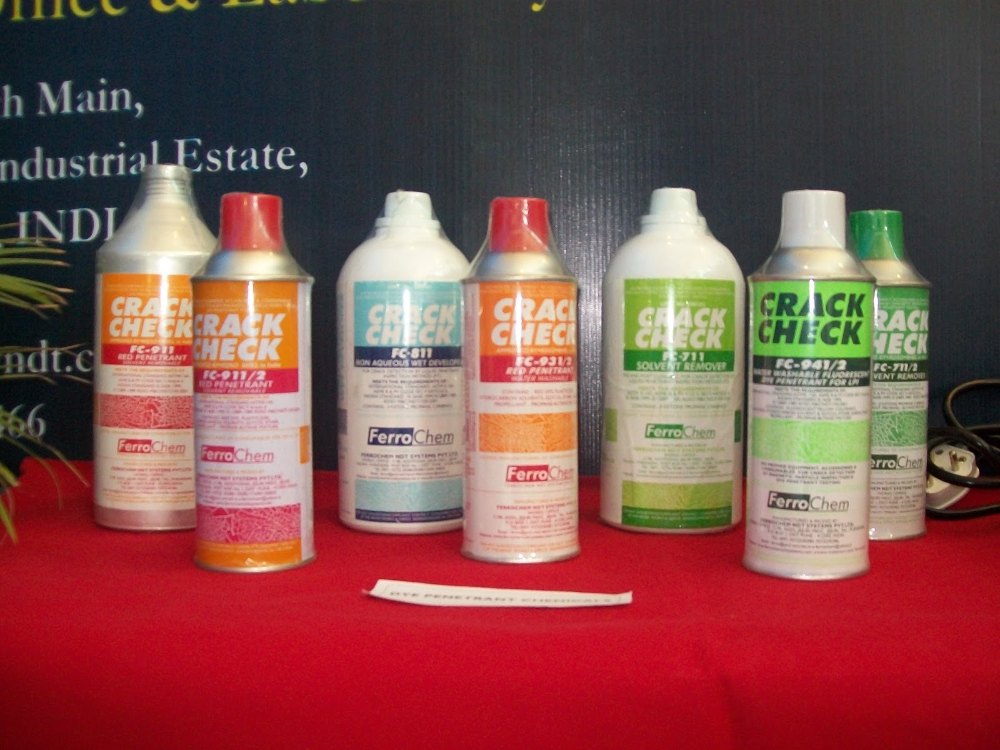 NDT Consumables and Accessories, Packaging Type: Aerosol Can