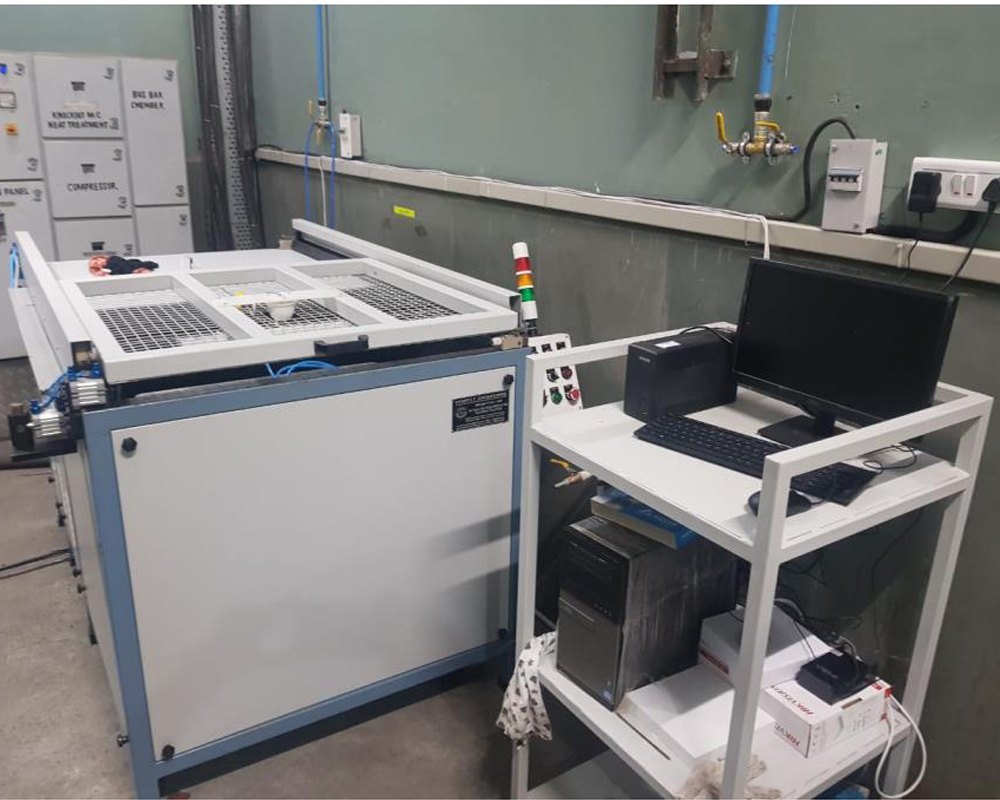 Mild Steel Digital SCADA Based Air Leakage Testing Machine