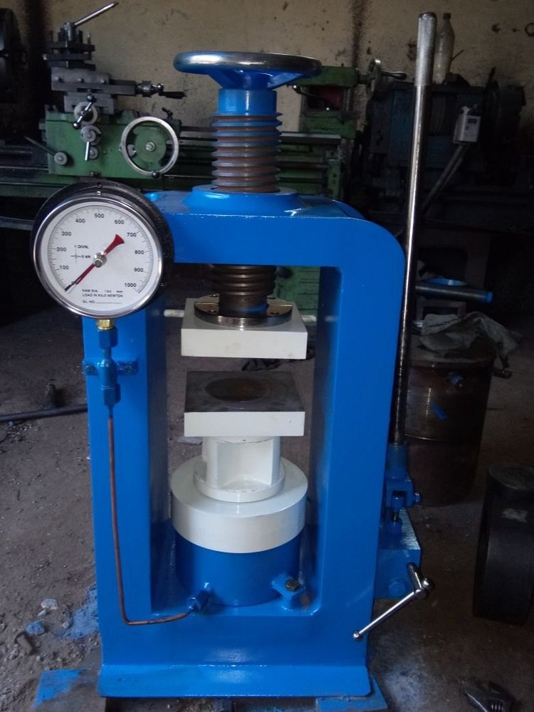 Analog Compression Testing Machine Hand Operated, For Concrete Cube, Dial Type