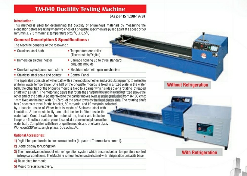 Automatic MS Ductility Testing Machine
