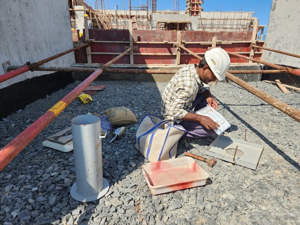 Field Dry Density - Sand Replacement testing services, South India