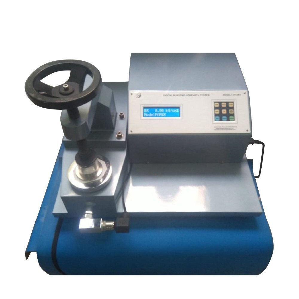 Mild Steel Digital Bursting Strength Tester, Grade: Semi Automatic, 240V
