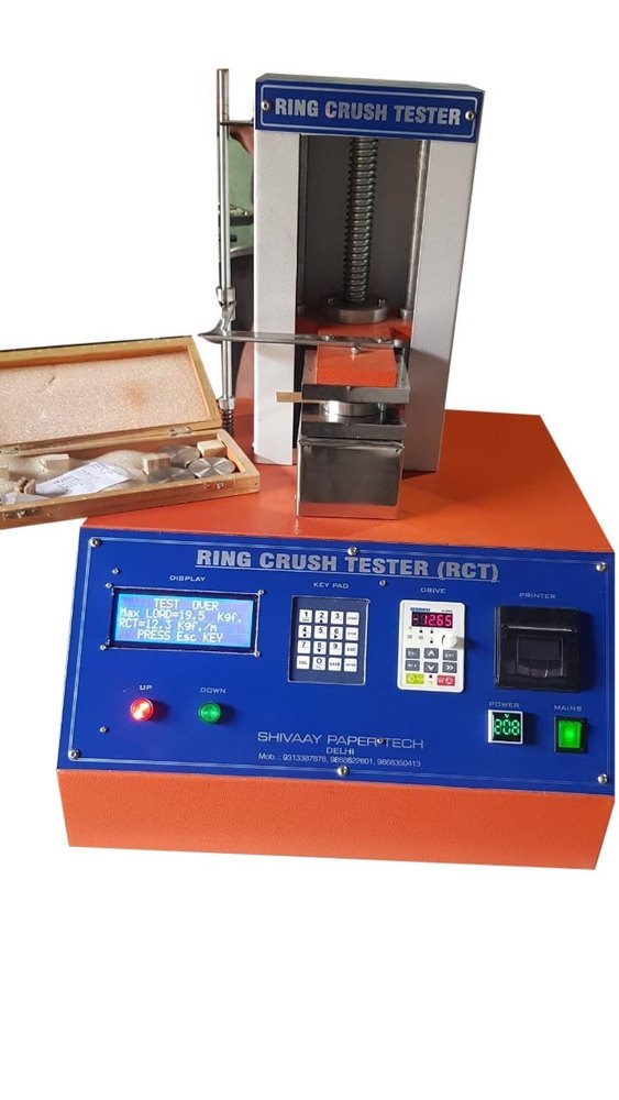 Digital Ring Crush Tester Machine, Grade: SS302, 220V