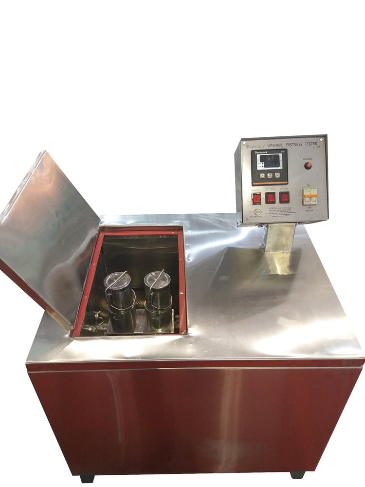 1/2HP Digital Laundermeter Washing Fastness Tester, Grade: SS304