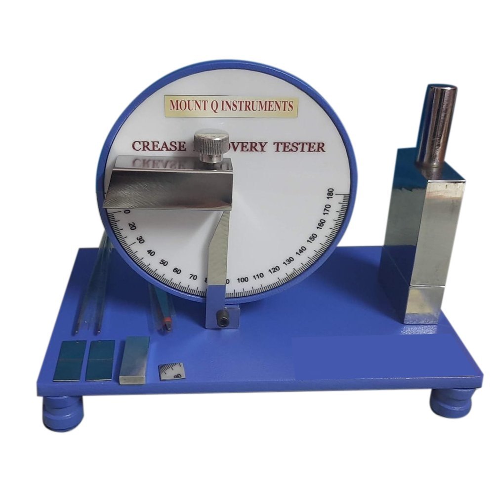 3W Analog Mild Steel Crease Recovery Tester, Grade: Industrial Grade