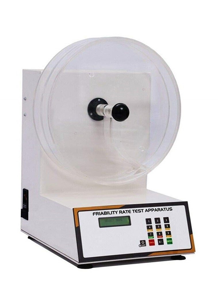 16 X 2 Lcd Display White Friability Test Apparatus