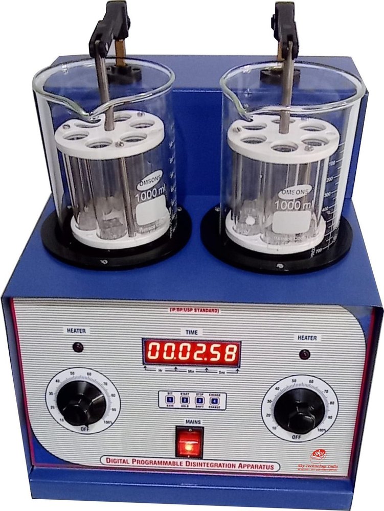 Digital Programmable Disintegration Apparatus, (Dual Baskets), Model Name/Number: Sti 490, Size: 23/20/30 CM