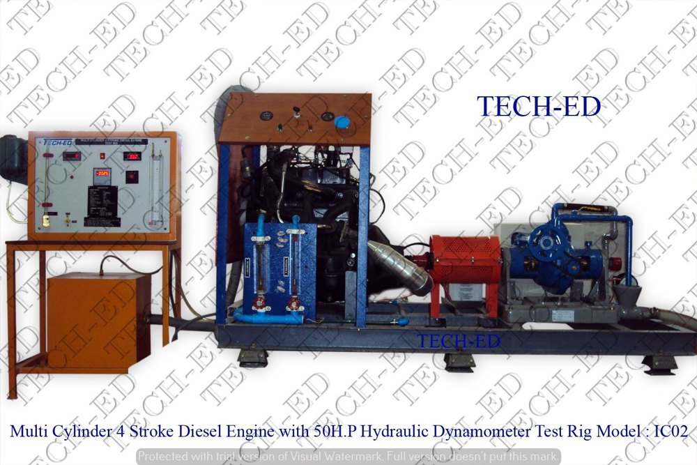 Four Multi Cylinder Diesel Engine Test Rig, For Laboratory