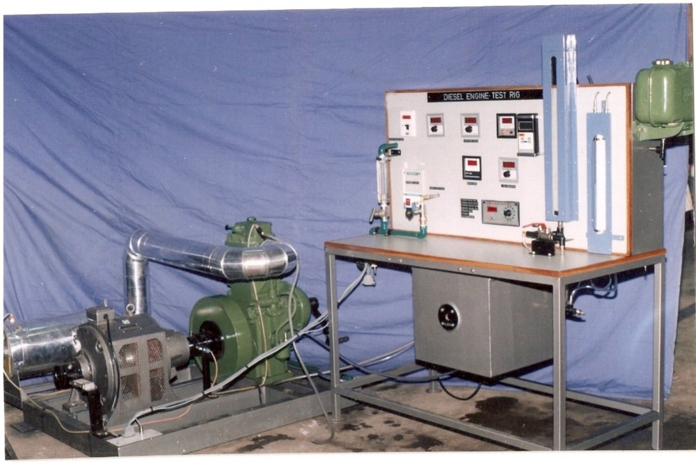 Computerized Single Cylinder 4 - Stroke Diesel Engine Test Rig