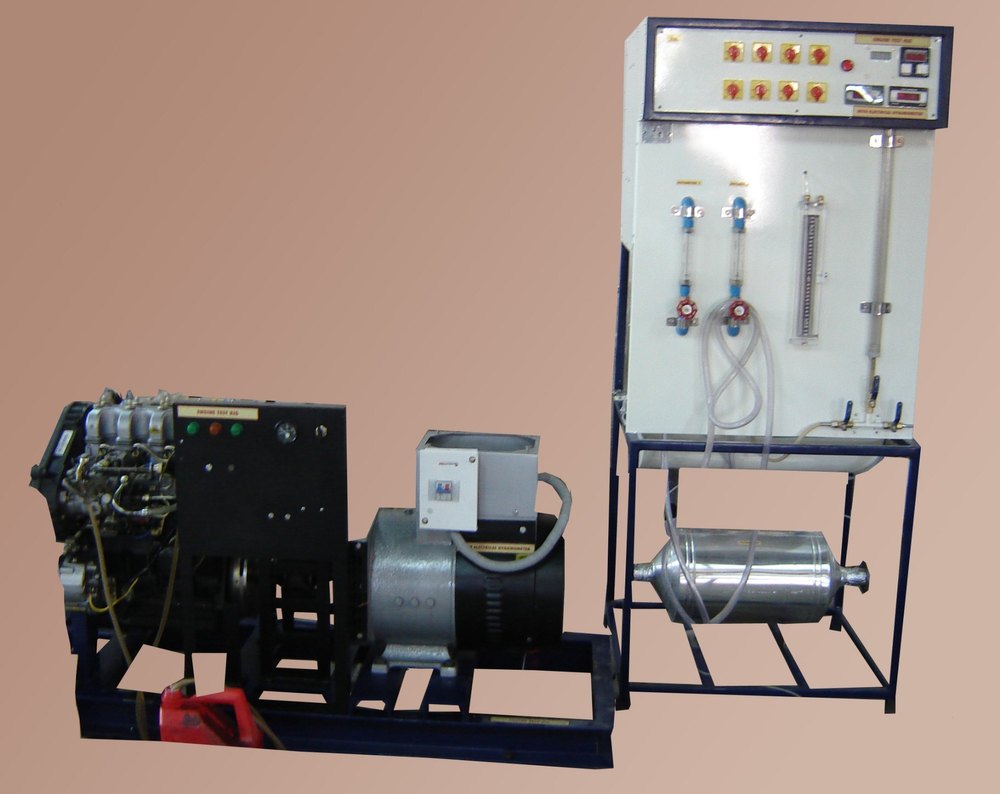 FOUR CYLINDER FOUR STROKE DIESEL ENGINE TEST RIG WITH EDDY CURRENT DYNAMOMETER