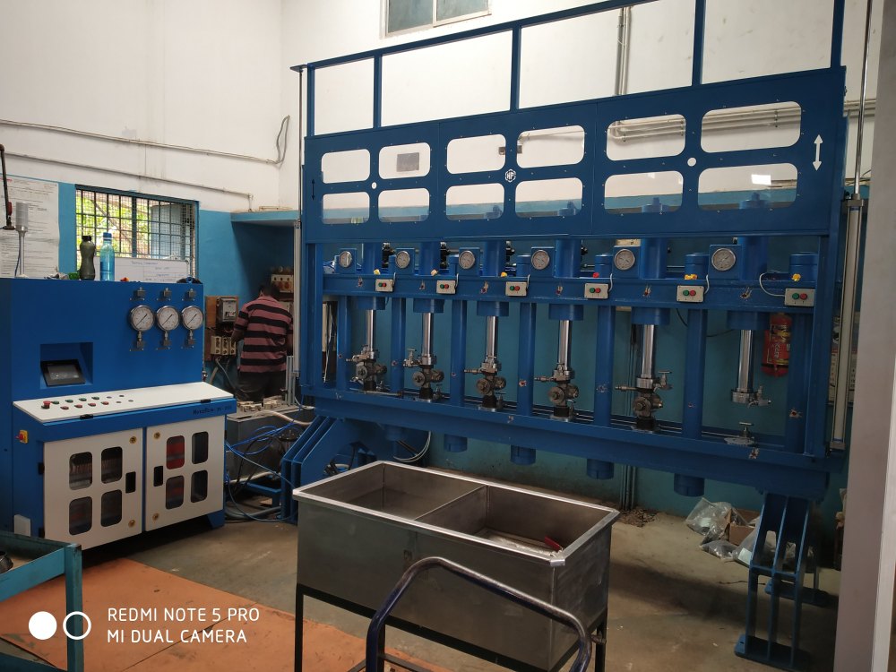 Mild Steel Valve Test Rig 6 Station for Industrial
