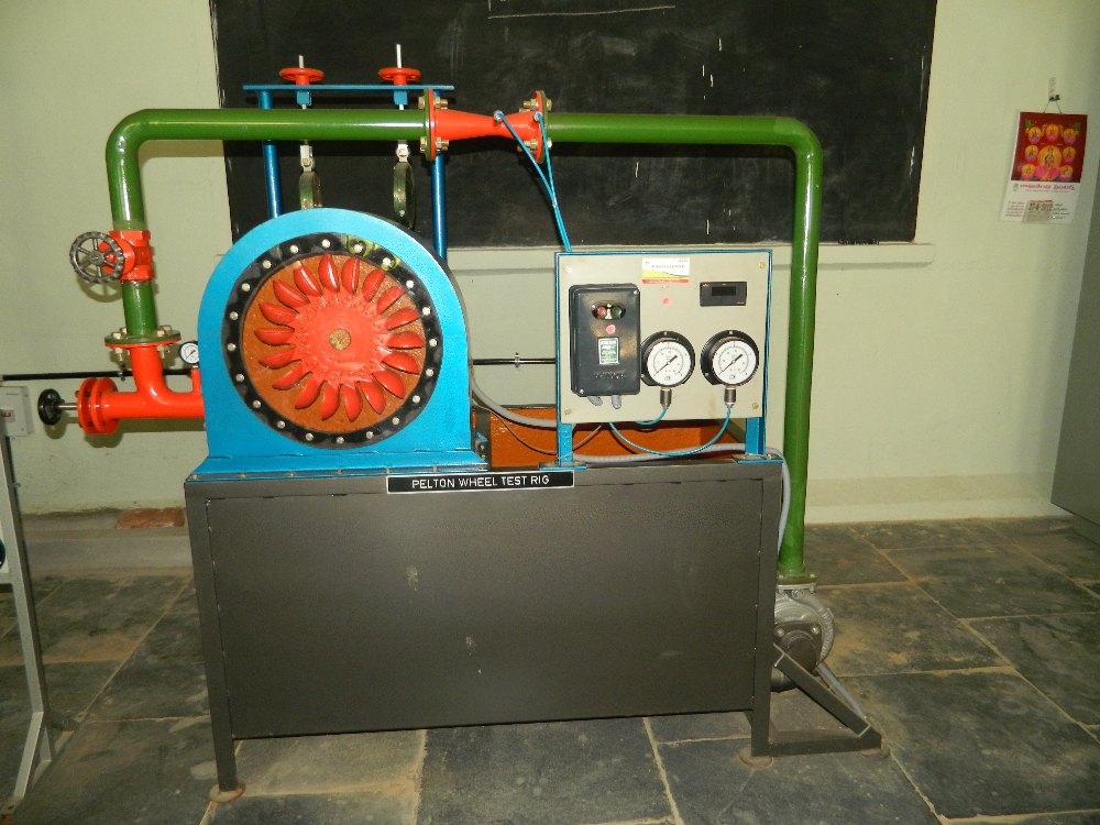 Pelton Wheel Turbine Test Rig, For Laboratory