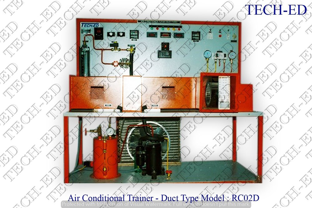 TECH-ED Air Conditioner Trainer ( Duct Type), For Laboratory, 1 TR