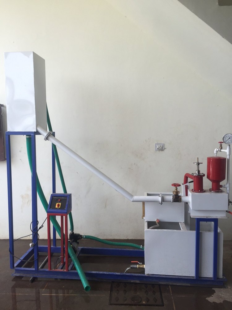 15 m - 50 m Three Phase Hydraulic Ram Test Rig, Max Flow Rate: 3.6 Meter Cube Hour, 8 HP