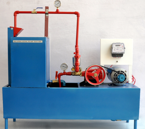 Reciprocating Single Stage Pump Test Rig