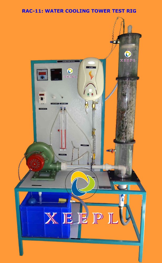 Digital 2kw Water Cooling Tower Test Rig, Model Name/Number: Rac-11, Packaging Type: Wooden Box