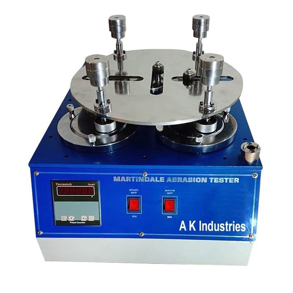 Semi-Automatic Mild Steel Martindale Abrasion Testing Machine