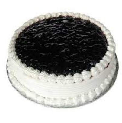 Round Blueberry Cake