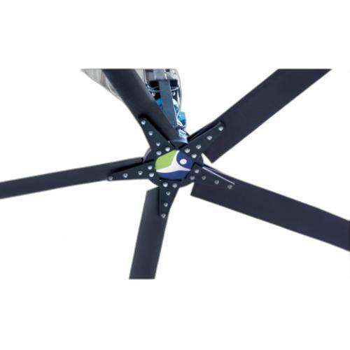 Black HVLS Electrical Cyclone Ceiling Fan, Phase: 3 Phase