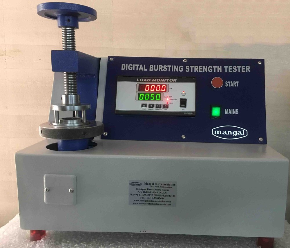 Digital Bursting Strength Tester, Grade: High, 230 Volts