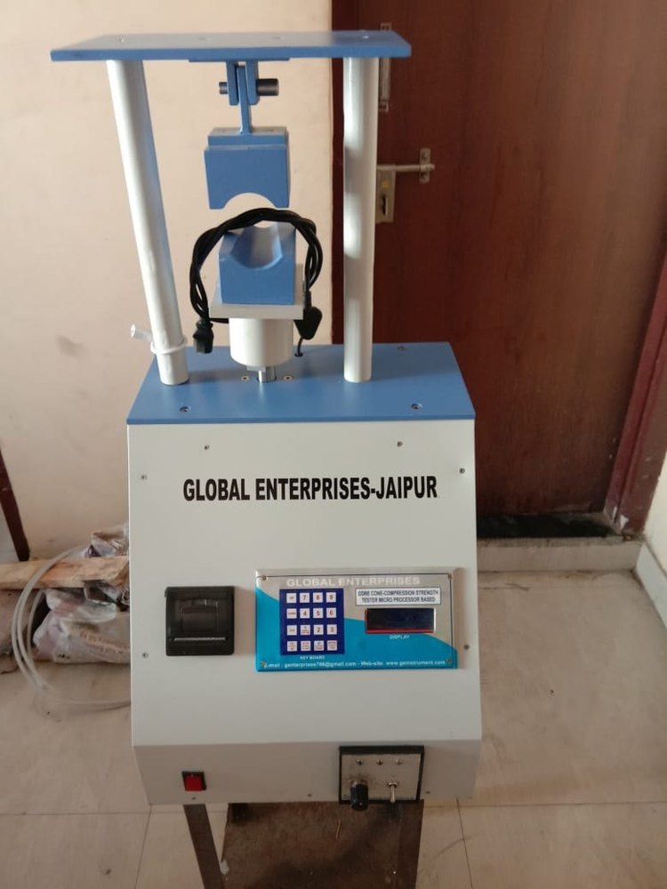 Global Enterprises Mild Steel Core and Cone Collapsing Strength Tester, for Laboratory