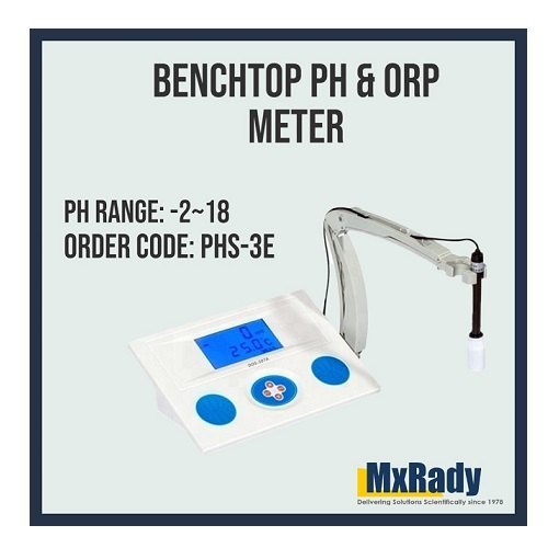 Benchtop PH & ORP meter (Ph range -2-18), Model Name/Number: PHS-3E
